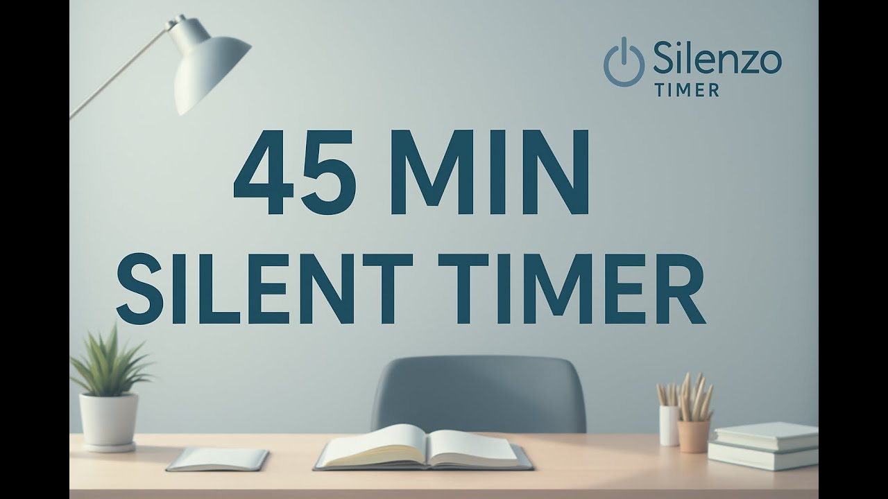 45 Minute Silent Countdown Timer | No Music, Minimal & Cozy Background ...