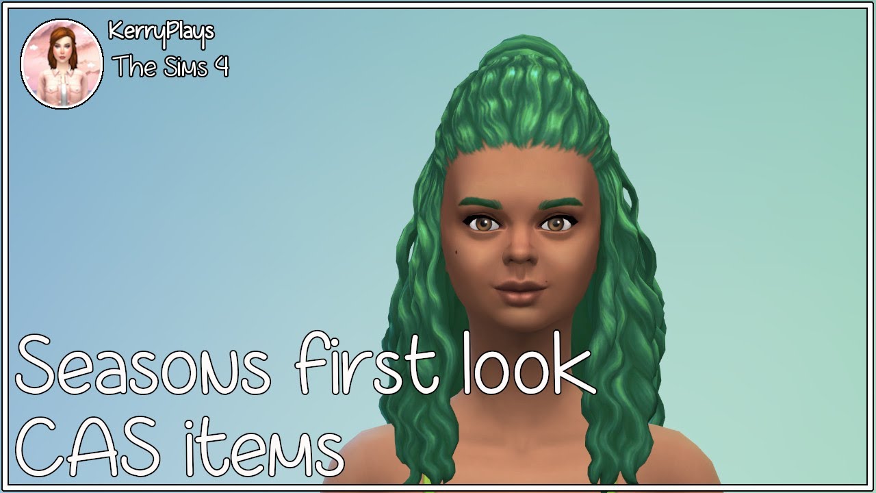 Seasons first look CAS items The Sims 4 YouTube