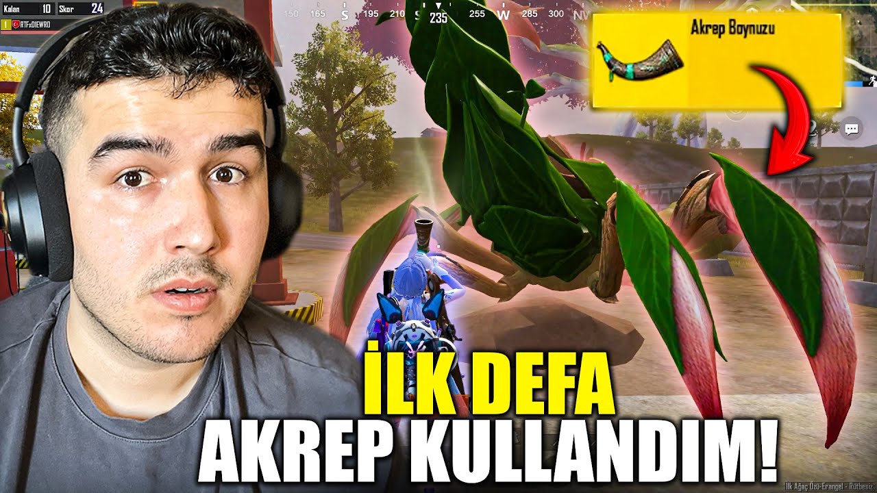 İLK DEFA AKREP KULLANDIM! ONE MAN SQUAD PUBG MOBILE
