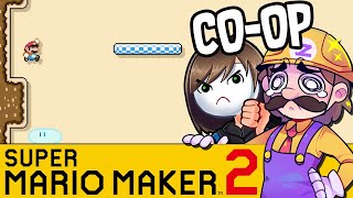 Getting Over It - Level! | SUPER MARIO MAKER 2 Coop