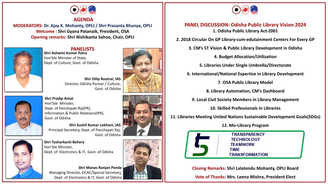 5T Spirit For Accelerating the Modern Public Library Infrastructure Development In Odisha