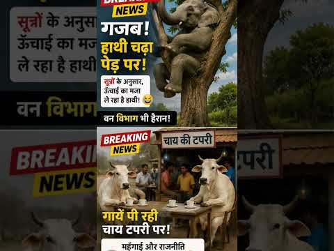 Ajab Gajab News! Funniest Animal Breaking News Compilation 😂 | AI Comedy Shorts #funnycomment