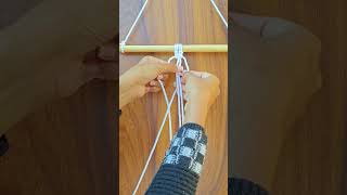 This is a square knot — the foundation of macrame, sailing, camping, and survival.