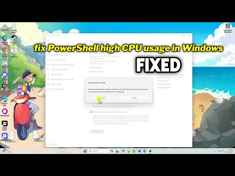 (FIXED) PowerShell high CPU usage in Windows
