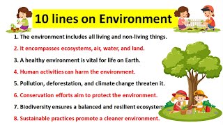 10 lines on Environment || 10 Lines Essay On Environment In English || environmental day