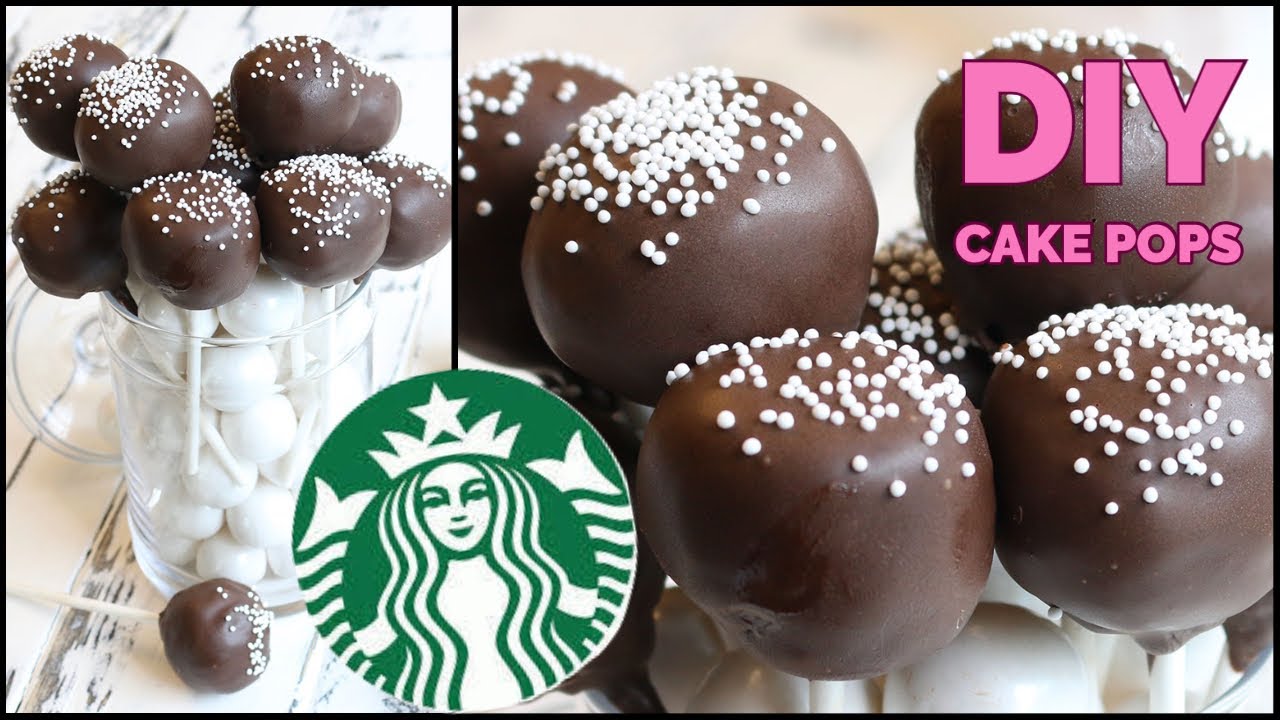 How to Make CAKE POPS | DIY Starbucks Homemade COPYCAT Chocolate Cake ...