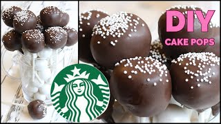 How to Make CAKE POPS | DIY Starbucks Homemade COPYCAT Chocolate Cake Pops Recipe