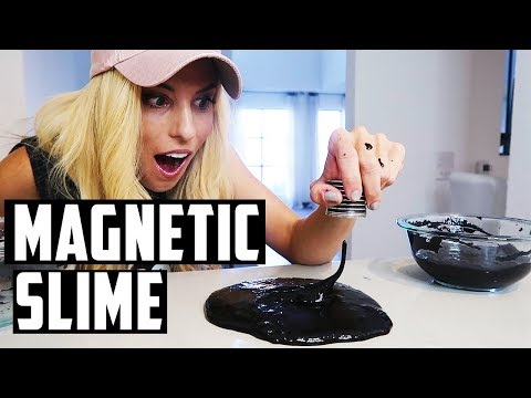 DIY HOW TO MAKE MAGNETIC SLIME (NO BORAX) MONSTER SLIME!
