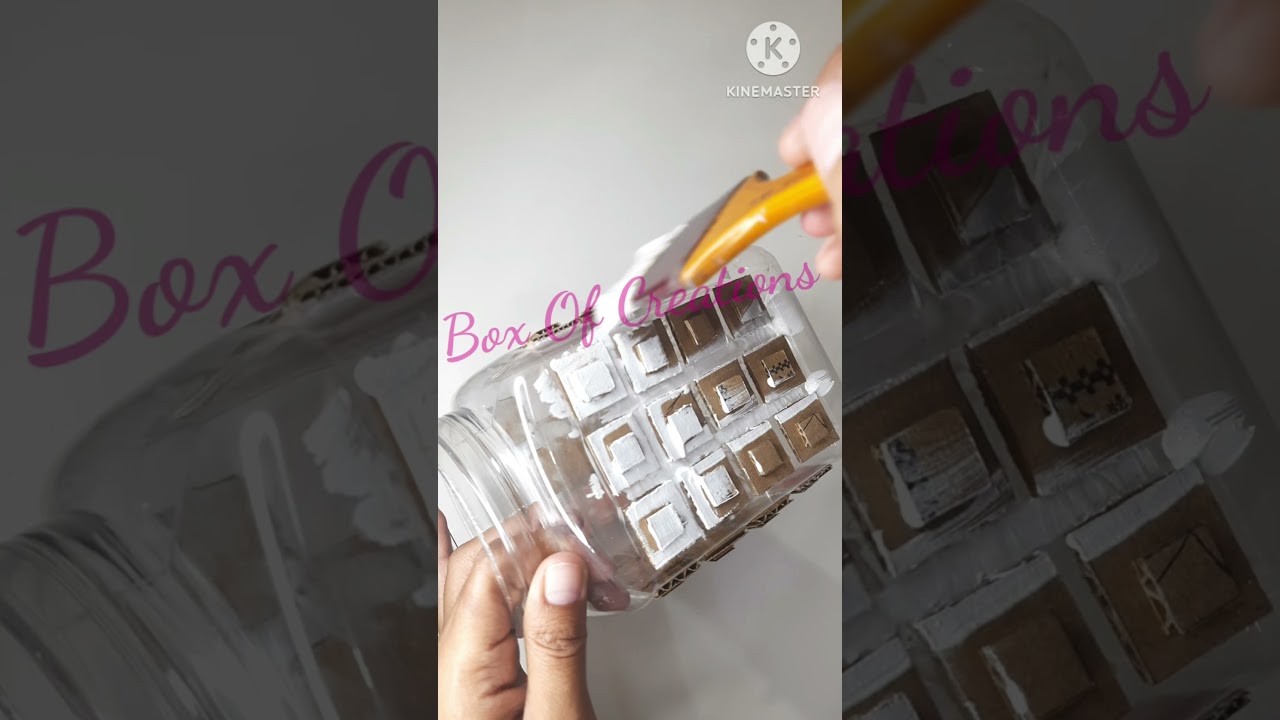 waste plastic box craft ideas 