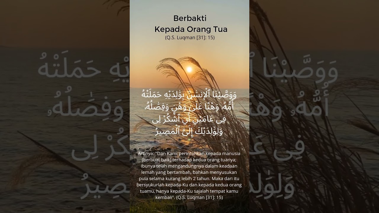 Berbakti kepada orang tua dalam Islam hukumnya wajib#shorts