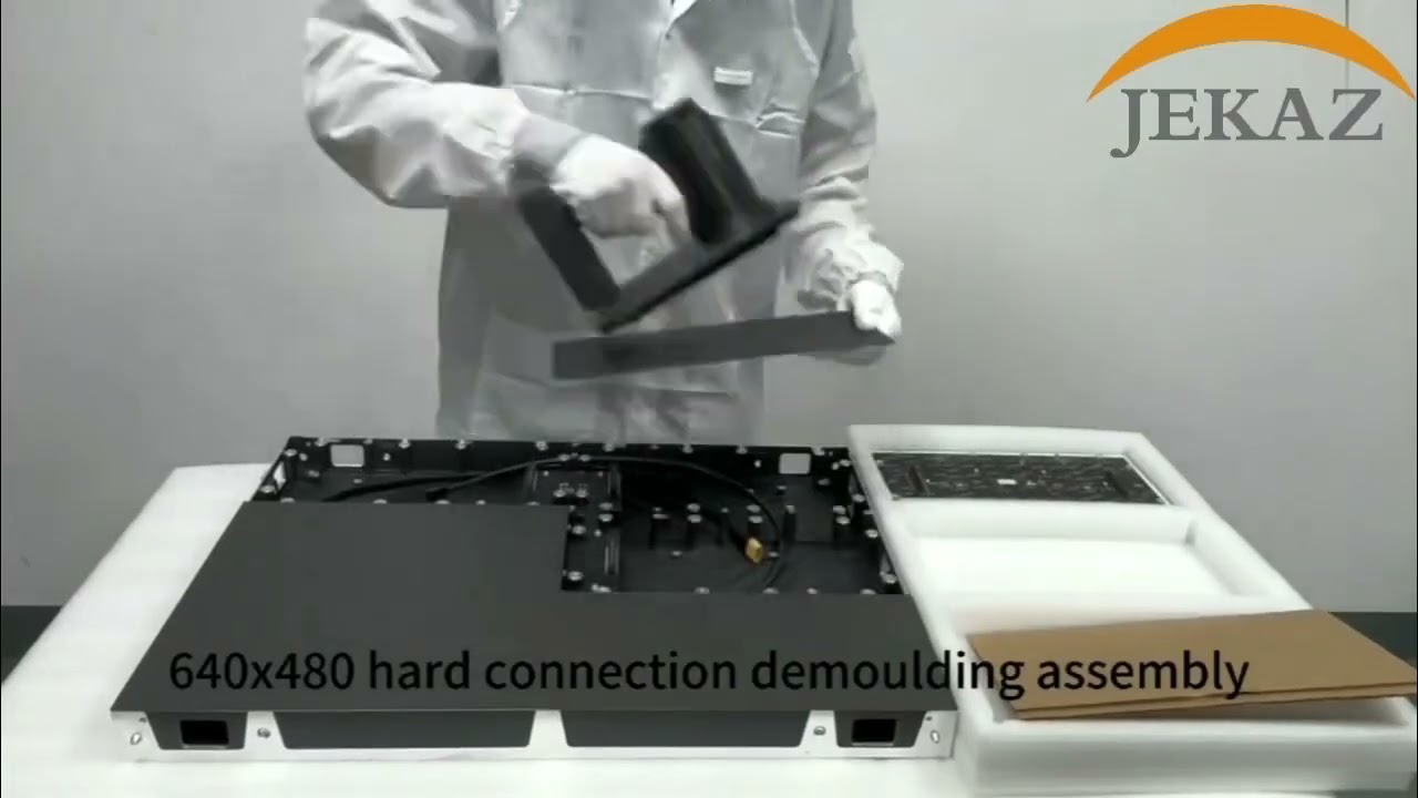 Demo of how to remove led modules of 640x480mm hard pin connection