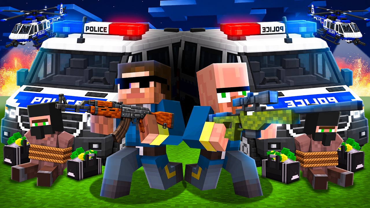 Carry & Doorbin Become Police Officer in Minecraft..