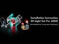 Installation Instruction Of Light Set For LEGO 75421 SMART Play™: Darth Vader's TIE Fighter™.