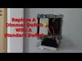 How To Replace A Dimmer Switch With A Standard Switch