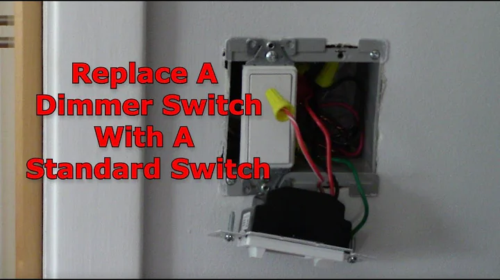 How To Replace A Dimmer Switch With A Standard Switch