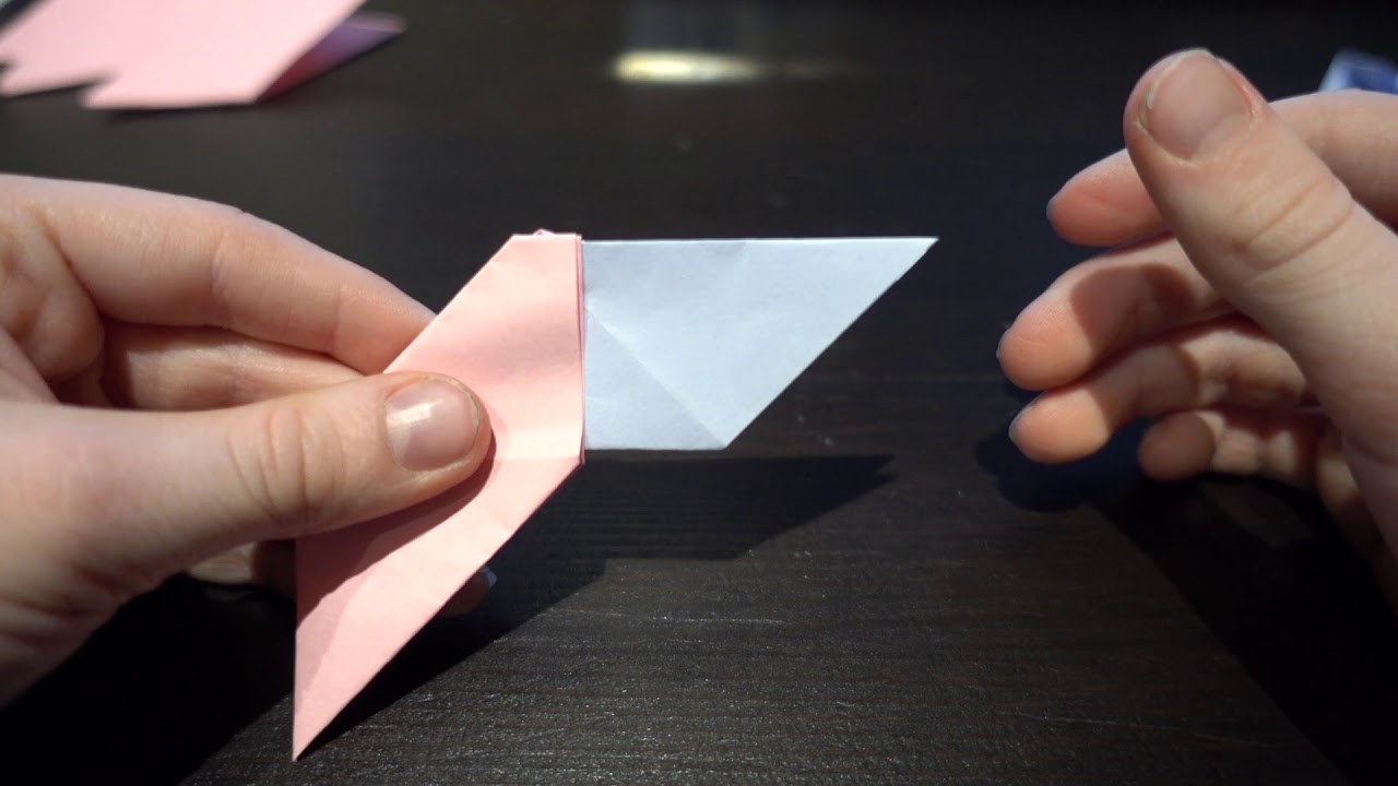 how to make an origami shuriken - YouTube