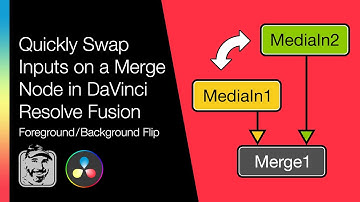 Quickly Swap Inputs on a Merge Node in DaVinci Resolve Fusion (Foreground/Background Flip)