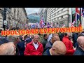 Tommy robinson march in london   view from the thick of it   2024
