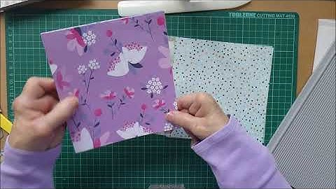 Using 6 x 6 paper to make a small ephemera folder