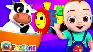 Farm Animals Song with ChuChu Toy Train-Animal Sounds -ChuChu TV Funzone Nursery Rhymes for Toddlers