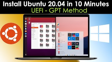How to Dual Boot Ubuntu 20.04 LTS and Windows 10 [ 2022 ] |  UEFI - GPT Method