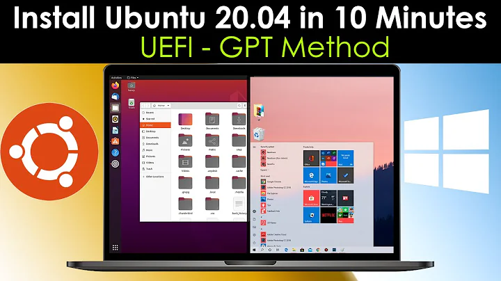 How to Dual Boot Ubuntu 20.04 LTS and Windows 10 [ 2020 ] |  UEFI - GPT Method