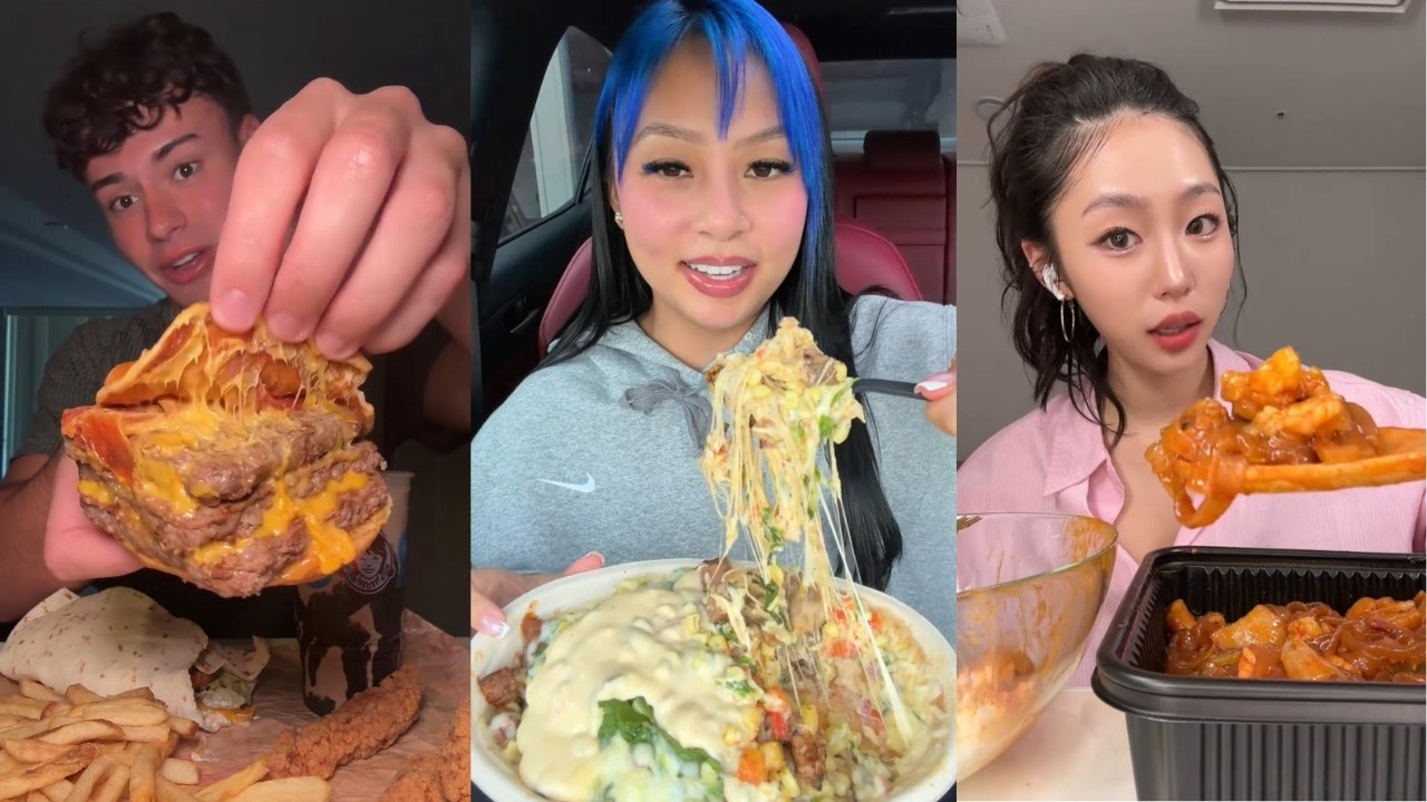 TIKTOK Mukbang Compilation | Chipotle, Wendy’s, Seafood Boil, Spicy Chicken Tenders & More!