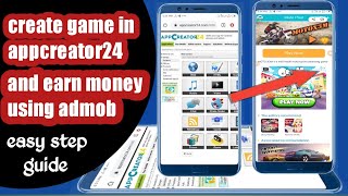 Create game with app creator 24 section and earn with your google admob by placing ads on it. screenshot 5