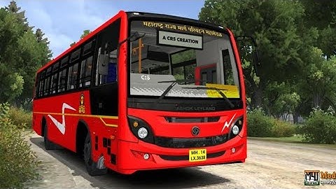How to download MSRTC ashok leyland oyster लालपरी बस mod download 😱👑😍😍