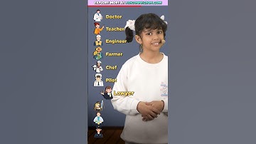 10 Job Professions 🩺 in English | Learn With Adi | English for Kids | Adi Connection #shorts