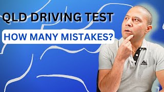 How many mistakes are allowed in a driving test in QLD?