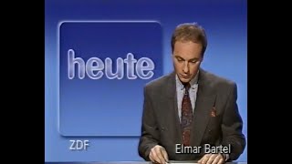 ZDF 02.12.1989 heute Nachrichten (Elmar Bartel), Programmtafeln, Sendeschluss und Testbild