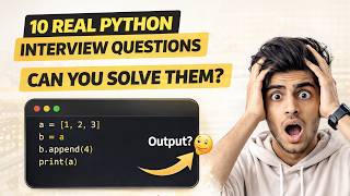 Celebrity 10 Real Python Interview Questions 🤯 Can You Solve Them? (90% Fail) 🔥 Profile