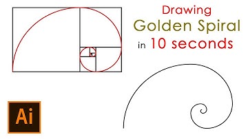 Drawing Golden Spiral – The shortest Adobe Illustrator Tutorial