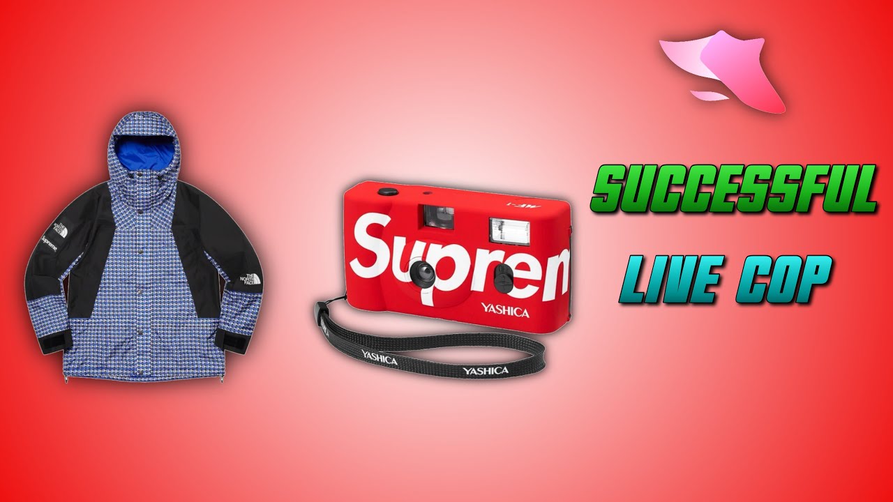SUCCESSFUL Supreme x North Face Camera Live Cop - Swiftsole iOS - Supreme Bot