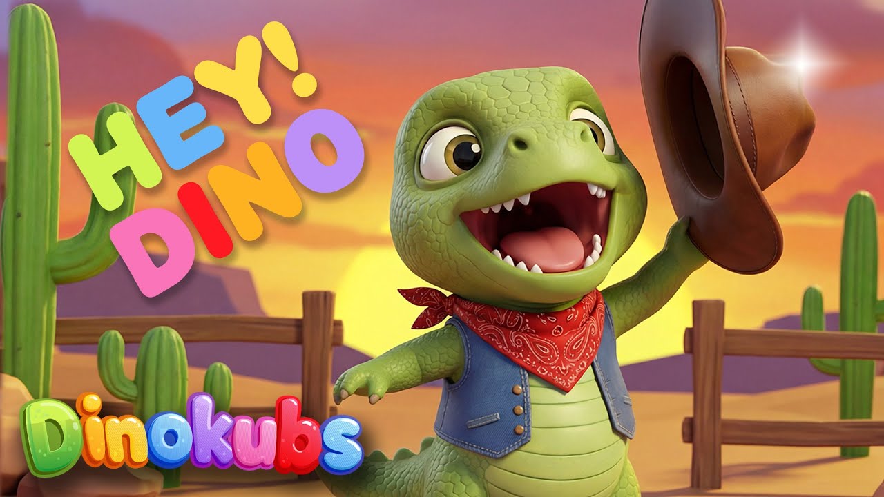 Hey! Dino | Country Dance Song for Kids | with the Dinokubs