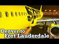 Full Flight: Spirit Airlines A321 Denver to Fort Lauderdale (DEN-FLL)