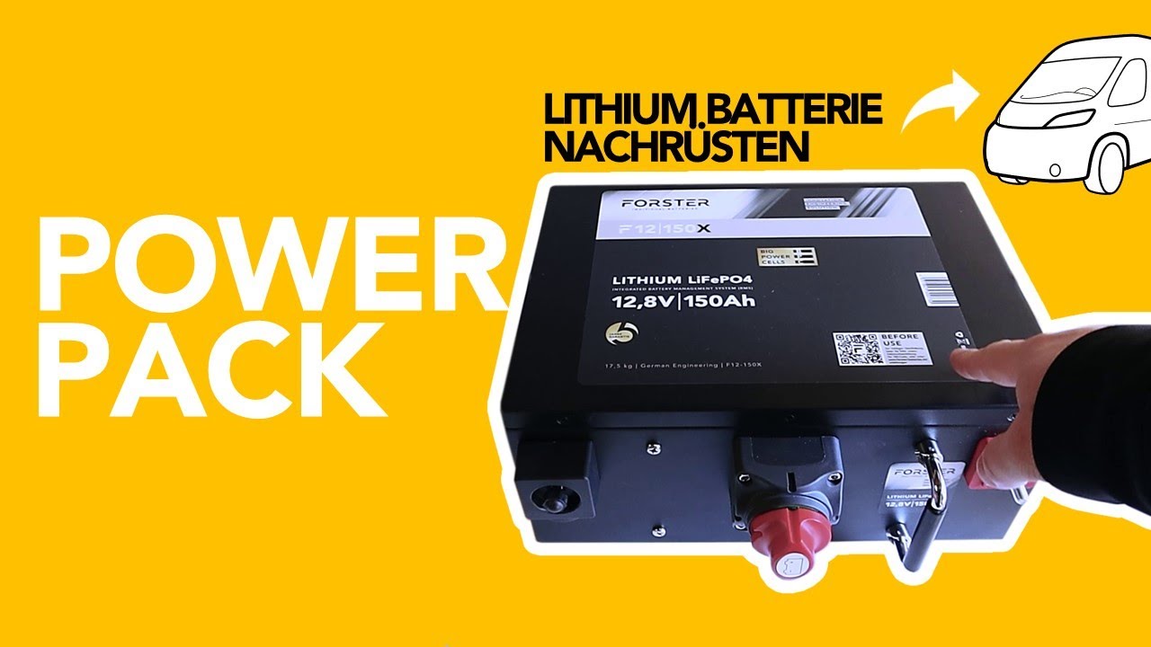 Supervolt LiFePO4 100Ah 12,8V Lithium Batterie für Wohnmobil