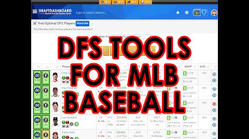 DFS Tools for MLB DraftKings & FanDuel