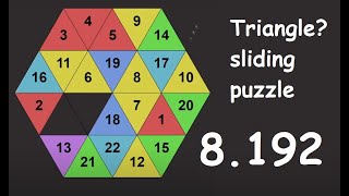 triangle sliding puzzle in 8.192