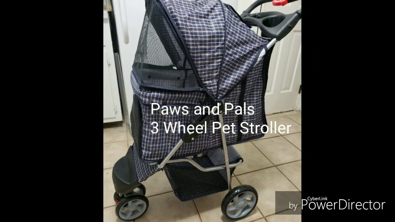 paws & pals 3 wheeler elite jogger pet stroller