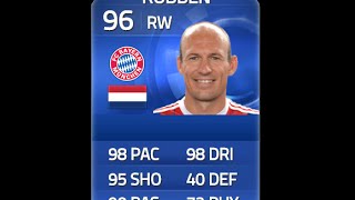 Famous FIFA 15 TOTY ROBBEN 96 Player Review & In Game Stats Ultimate Team Profile