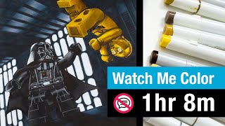 Lego Star Wars Coloring Page | Relaxing Coloring Timelapse