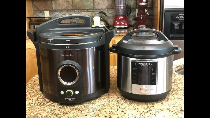 RoseRed Homestead - Here is a bit of news about my new Presto Digital Canner.  I ran the preliminary test this evening by pressure canning 5 quarts of  water for 10 minutes.