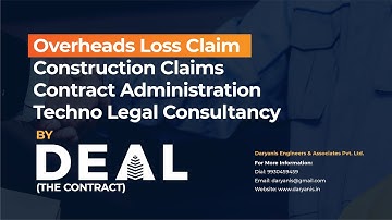 Overheads Claim - construction project management civil engineering time lapse fnf