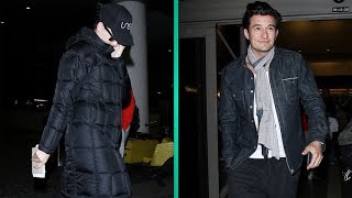 Orlando Bloom Is All Smiles with Katy Perry at LAX