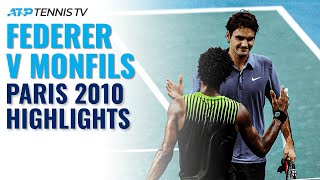 Roger Federer v Gael Monfils Epic Match | Paris 2010 Extended Tennis Highlights