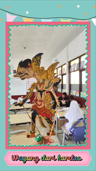 praktik membuat wayang kulit dari kardus #disdikkbb #wayangkulit #wayang #fyp #budaya #wayanggolek