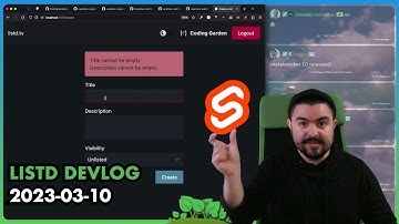 I setup Form Actions to Create a List and i18n for Enums and Errors - listd devlog - 2023-03-10