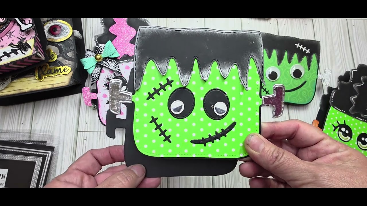 Kscraft Frankenstein Mini Album boxes & Book dies 